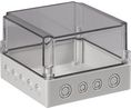Boîtier plastique Cubo S 175x175x125mm Gris Polycarbonate IP66 / IP67